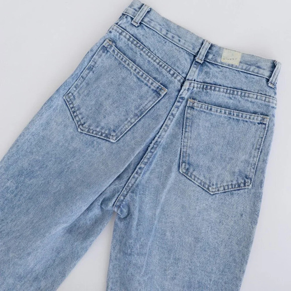 Vintage Silver  Acid Wash Straight Leg Jeans Denim - Picture 13 of 14